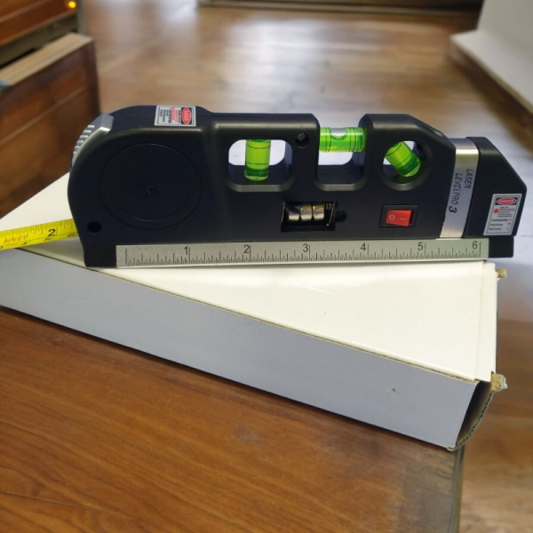 Лазерный дальномер Точный Луч с рулеткой, линейкой и лазерными уровнями / Лазерная рулетка до 15 метров луч, 2.5 метра рулетка